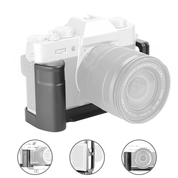 Aluminum L-shaped Metal Base Quick Release Plate Vertical Clapper Pan Tilt Accessories for Camera Fuji X-T10 XT10 20 30